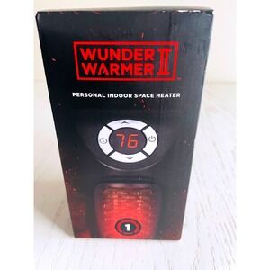 Wunder Warmer II Personal Indoor Space Heater 420W Ceramic Portable Wall Plug-In